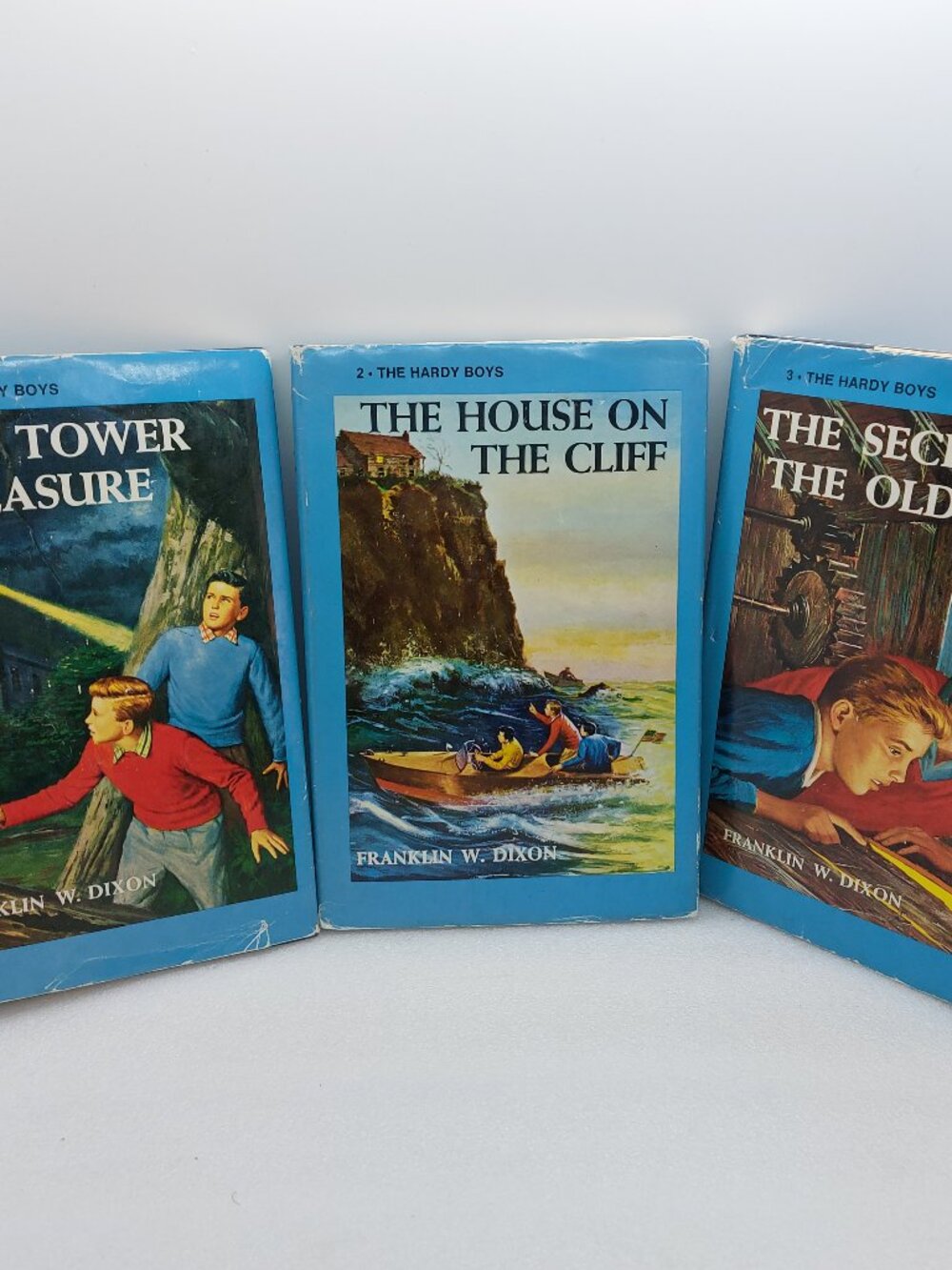3 Vintage Hardy Boys Hardcover Book by Franklin W. Dixon Books 1,2 & 3 - Picture 1 of 16